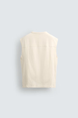 CAMISETA TANK RELAXED FIT / Crudo
