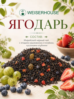 Ягодарь черный ароматизированный чай WEISERHOUSE
