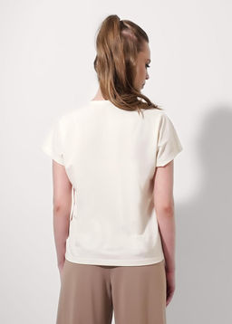 CLE Футболка жен. 256840/172зз_п молочный - Clever wear фото 4