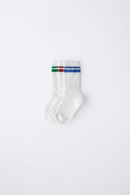 3-PACK OF STRIPED LONG SOCKS - Zara фото 9