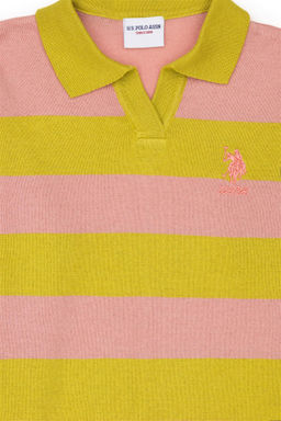 Пудровый свитер для девочки - U.s. polo assn фото 5