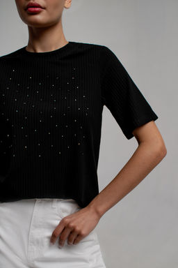 Арт. 3402/2 Футболка женская 44-52 (5 шт) Цвет:черный - Калинка фото 3