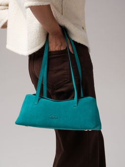 Замшевая сумка Raduy DBR 31127 зеленый изумруд фото 4