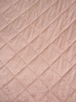 Набор покрывало и чехлы на подушку - Кристалл, цвет пудра 220x240