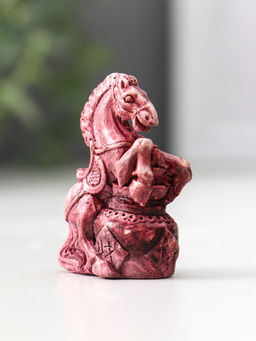 Фигурка Лошадь на дыбах малая, 2?3?4.5 см, винный
