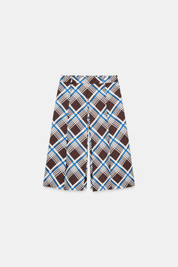LONG CHECKED BERMUDA SHORTS - Zara фото 7