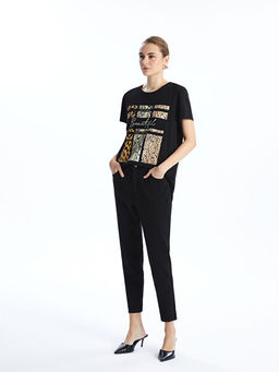 Beli Lastikli Slim Mom Kad?n Jean Pantolon