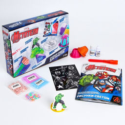 Набор для опытов Большой набор опытов,7 крутых опытов, 7 в 1, Мстители - Marvel фото 9
