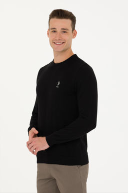 Мужской черный базовый свитер - U.s. polo assn фото 10