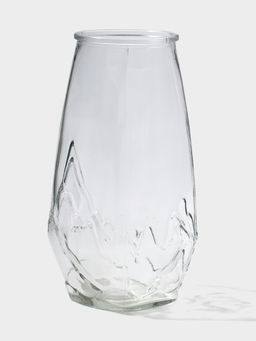 Ваза Мариба, 22?10.5 см, стекло, прозрачная