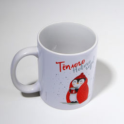 Кружка керамическая новогодняя Пингвинчик, 320 мл