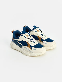 Ba?c?kl? Kal?n Tabanl? Erkek ?ocuk Sneaker