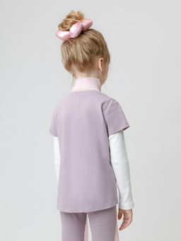 КР 302808/морской туман к573 фуфайка (футболка) для дев - Crockid фото 5