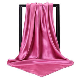 Платок Атласный, цвет фиалковый - Мастерская ПОКРОВ фото 4