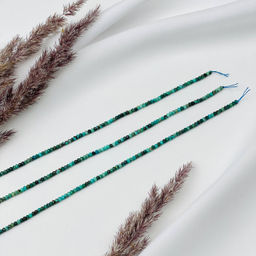 Бусины для украшений из Хризоколлы (195 бусин)