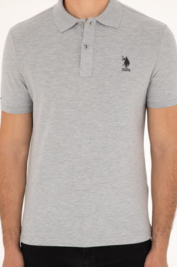 U. S. Polo Assn / Мужская серая меланжевая базовая футболка - U.s. polo assn фото 6