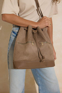 Vizon Suet Buzgulu Mini Boy Kad?n Omuz Cantas? TAKSS26OC00035