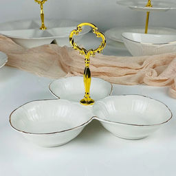 Менажница 23,5 см Lenardi Orchidea в под.уп.(х12) Фарфор арт.109-274