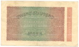 20000 марок 1923 года Германия