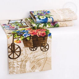 К-т полотенец Встреча 50*60 см. - 3 шт. рогожка хлопок 100% - Лен поволжья фото 4