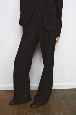 ZW COLLECTION HIGH-WAIST WIDE-LEG TROUSERS - Zara фото 2