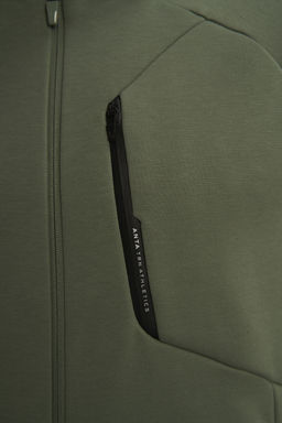 Толстовка на молнии утепленная Зеленый