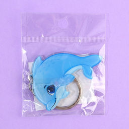 Цена за 2 шт. Брелок для ключей детский «Дельфин», 3,5 х 10 см