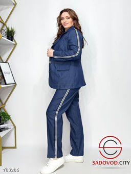 Женский джинсовый брючный костюм - Bruno фото 4