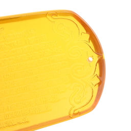 Кулон-амулет из янтаря прямоугольник 40*63мм, цв.медовый