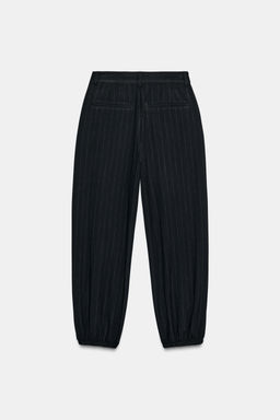 PINSTRIPED PLEATED JOGGERS - Zara фото 5