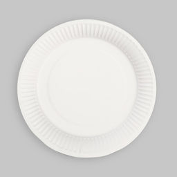 Цена за 10 шт. Тарелка одноразовая бумажная однотонная, красная