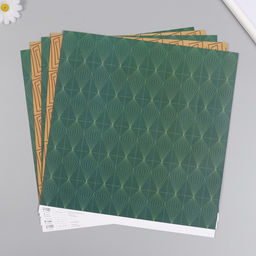 Цена за 5 шт. Бумага для скрапбукинга двусторонняя «Греция», плотность 180 г, 30.5×32 см