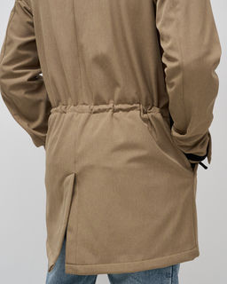 Парка спортивная мужская с капюшоном softshell бежевого цвета 9565B - Mtforce фото 22