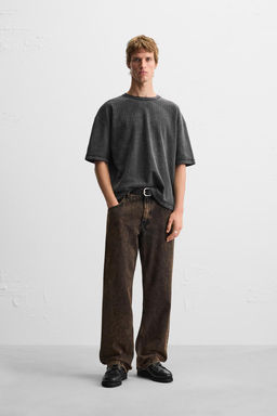 WASHED TEXTURED KNIT T-SHIRT - Zara фото 18