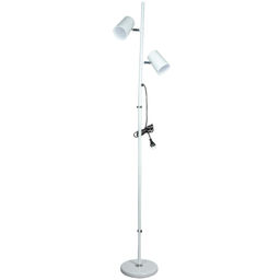ULM-T600 2х6W/4500K/DIM WHITE Торшер напольный светодиодный, 2х6W. Сенсорный выключатель. Диммер. Белый. ТМ Uniel