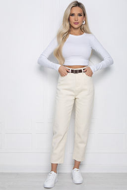 Джинсы Ты на высоте (бежевые) Б10693