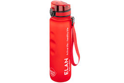 Бутылка для воды 1000 мл 7,8*7,8*28,5 см "Style Matte" с углублениями д/пальцев красная