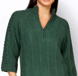 Пуловер, зеленый - Linea tesini фото 4