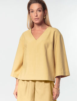 VILATTE / Свободная блузка из плотного лиоцелла