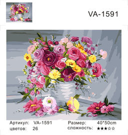 Картина по номерам на холсте и подрамнике 40х50 см