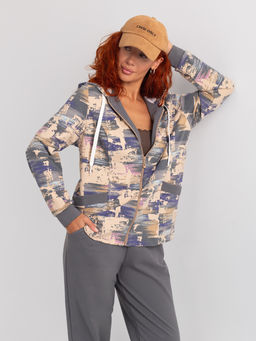 Костюм женский футер с лайкрой ДОРИС СЕРЫЙ - Domtrik Домашний трикотаж фото 4