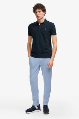 Erkek Slim Fit Polo Yaka Koyu Lacivert Basic Ti__rt - U.s. polo assn фото 4