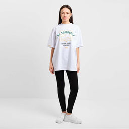 Футболка женская Mist Old School размер 48, цвет белый