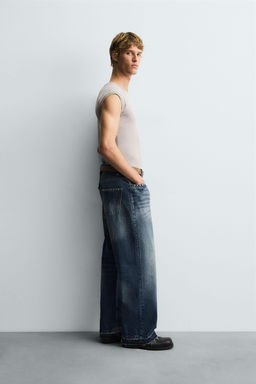 STUDDED LOOSE FIT JEANS - Zara фото 4