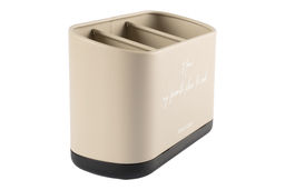 Подставка для кухонных принадлежностей, 19х13 см, 3 отд, металл/пластик, бежевая, Retro - Anna lafarg фото 4