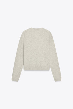 BASIC 100% WOOL KNIT CARDIGAN - Zara фото 9