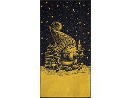 Полотенце махровое 6с102.413ж1 Рождественской ночью(т.желтый) 81х160см