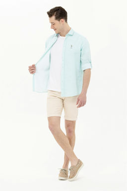 Мужская мятная рубашка с длинным рукавом - U.s. polo assn фото 10