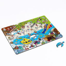 Фигурный пазл Летний день + ребусы - Лесная мастерская фото 4