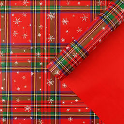 Цена за 10 шт. Бумага упаковочная глянцевая двухсторонняя С Новым годом!, 70 100 см - Дарите счастье фото 2